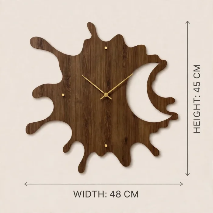Large Decorative Wall Clock Abstract Modern Design photo 7