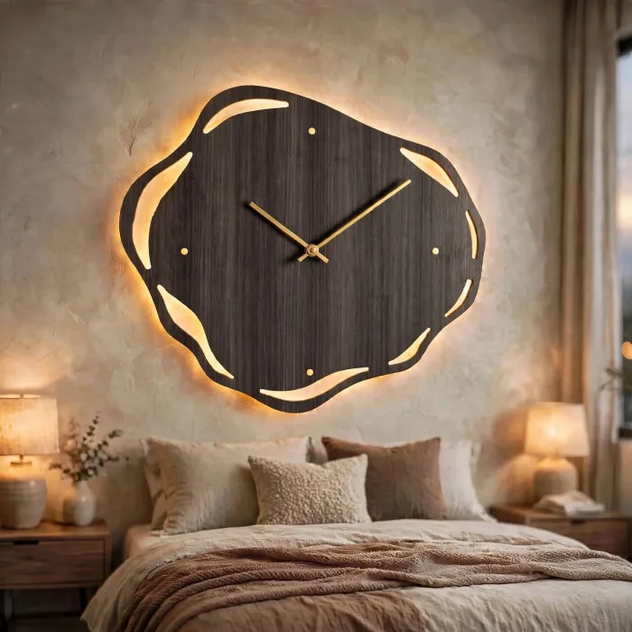 Large Organic Wall Clock Modern Living Room photo 4