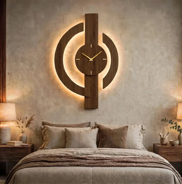 Large Minimalist Wall Clock Modern Living Room Decor photo 4