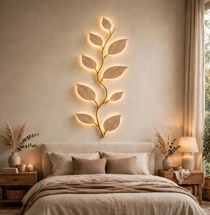 Leaf Vine Wall Light Botanical Modern Wall Decor photo 4
