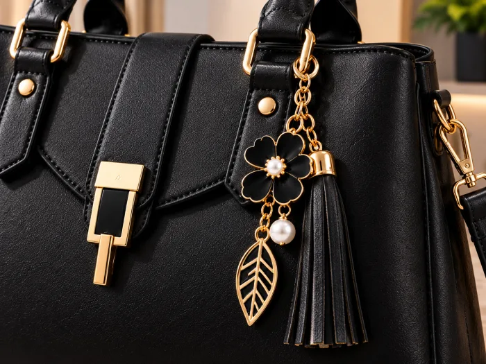 Elegant Black Structured Leather Handbag for Women photo 5