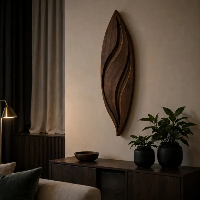 Minimalist Sculptural Wall Art Light Modern Ambient Decor photo 5