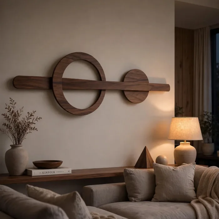 Minimalist Geometric LED Wall Sconce Modern Wall Art Light photo 5