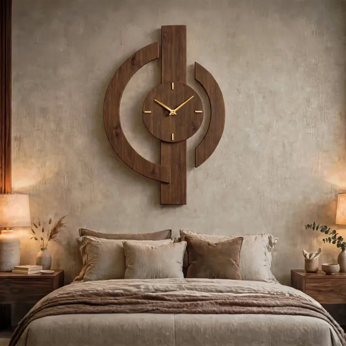 Large Minimalist Wall Clock Modern Living Room Decor photo 5