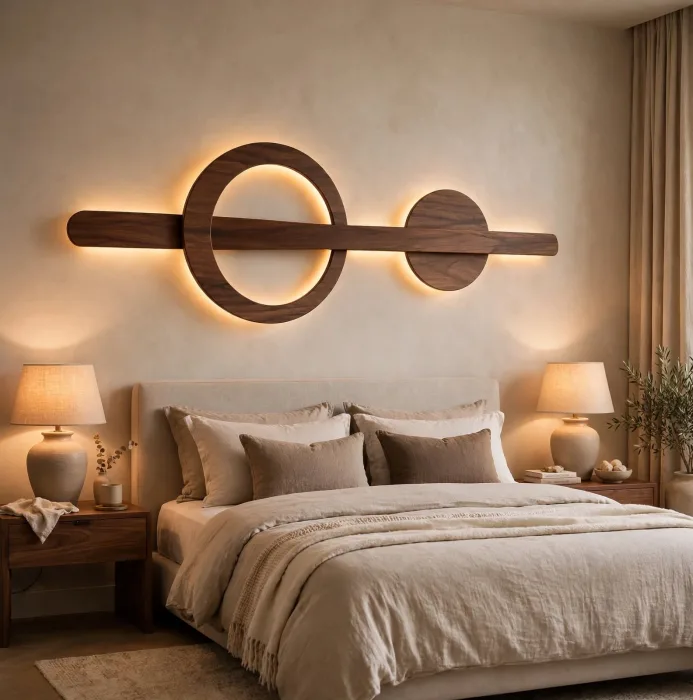 Minimalist Geometric LED Wall Sconce Modern Wall Art Light photo 6