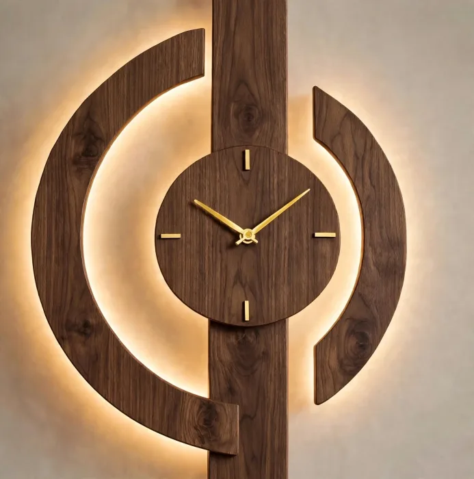 Large Minimalist Wall Clock Modern Living Room Decor photo 6