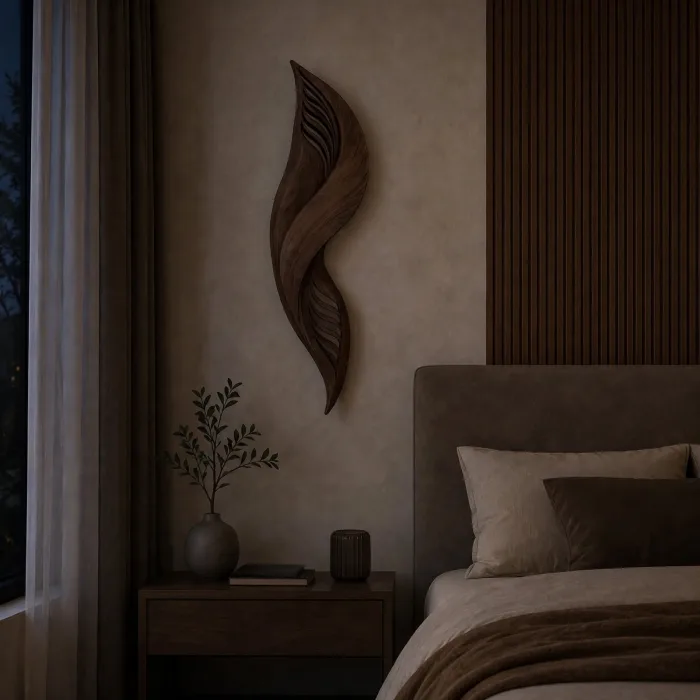 Sculptural Leaf Wall Sconce Modern Decorative Ambient Light photo 7