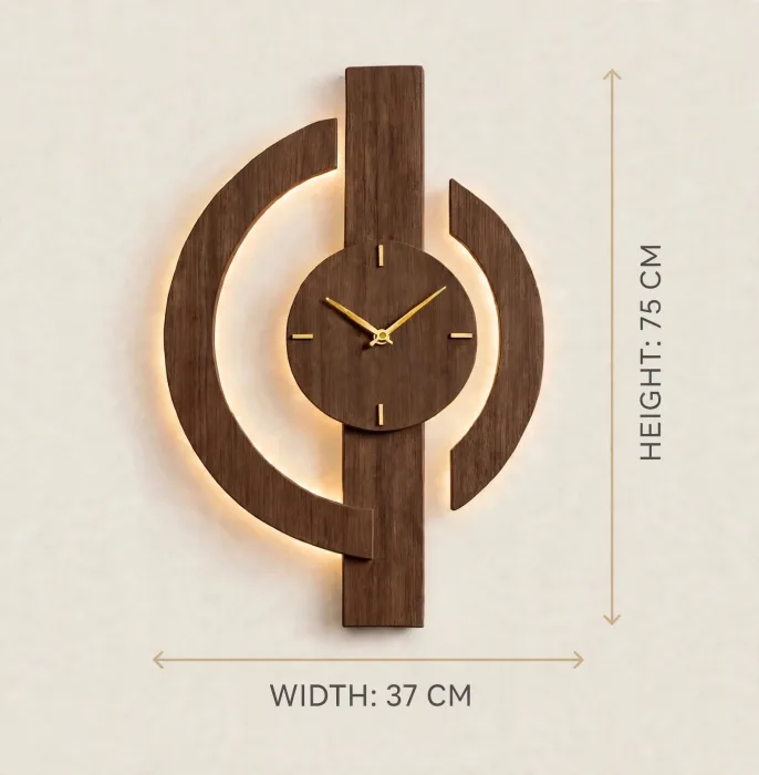 Large Minimalist Wall Clock Modern Living Room Decor photo 7