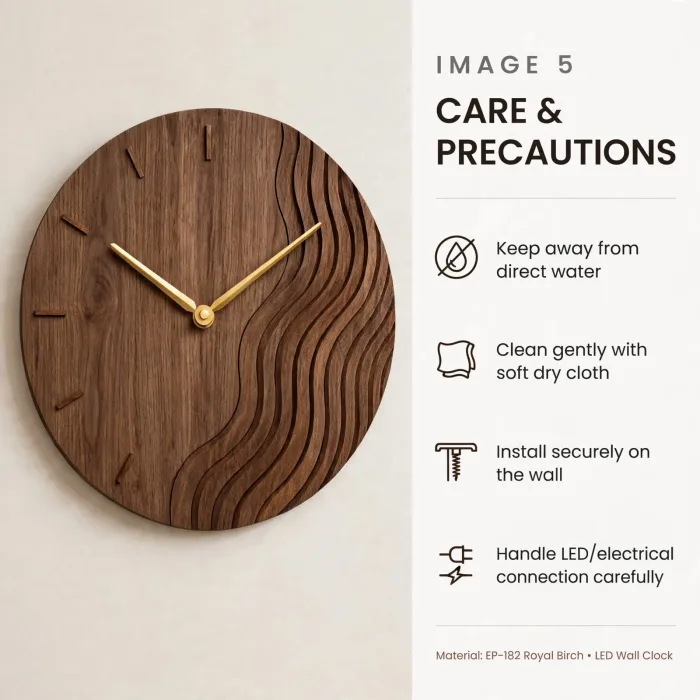 Large Modern Wall Clock With Ambient Light Decor photo 8